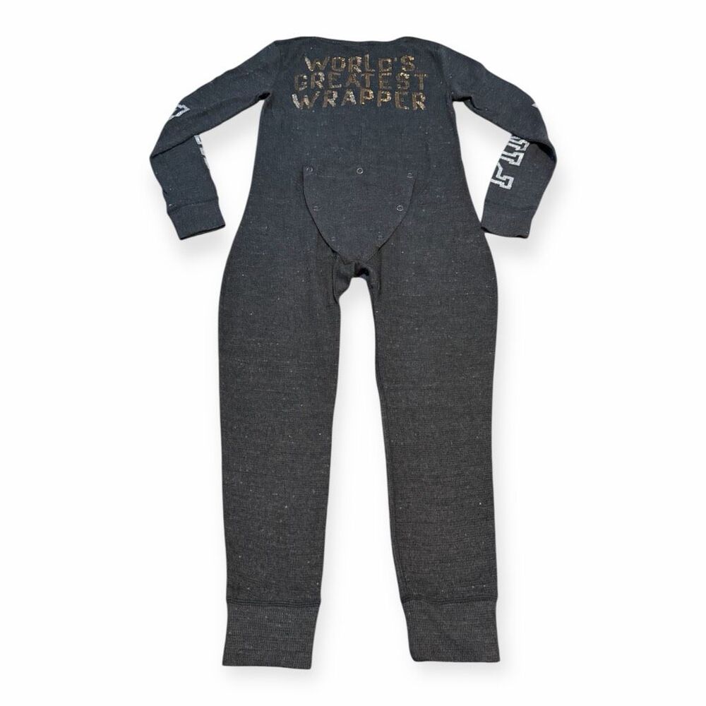 PINK VICTORIA’S SECRET Women’s Gray “Worlds Best Wrapper” Thermal One Piece Paja - Picture 3 of 9
